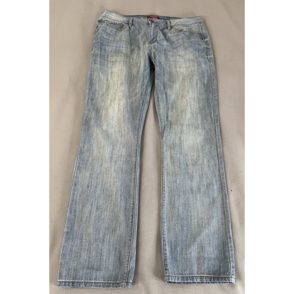 Vintage Guess Men's Jeans Slim‎ Straight Sz 36x32 Blue